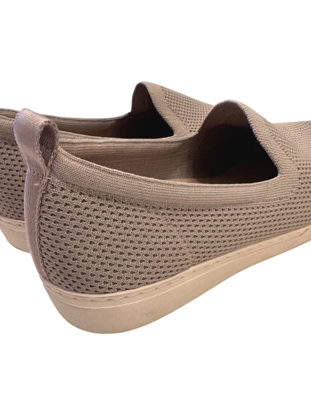 Abeo Encore Knit Size 8.5 Women’s Slip On Sneaker Taupe EUC Arch Support Ortho